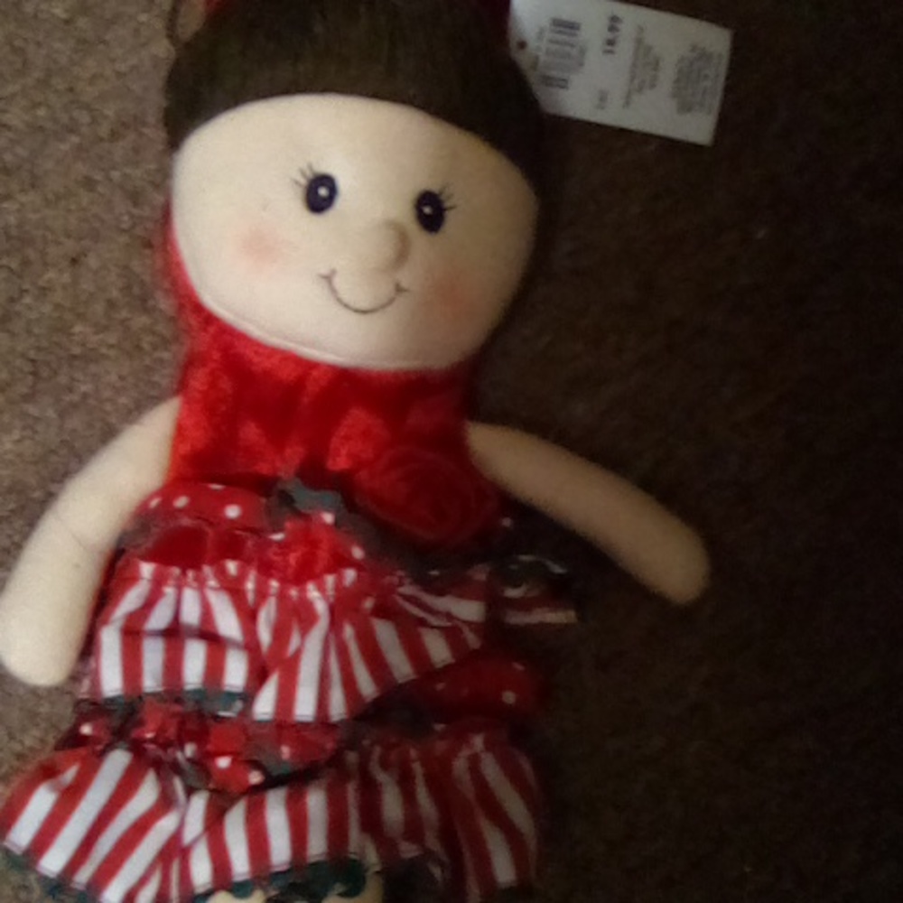 Christmas girl purse Cracker barrel zipper new  purse with tag
